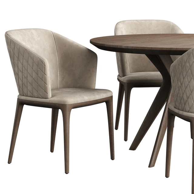 LOUISE Chair Clark Table — Descargar