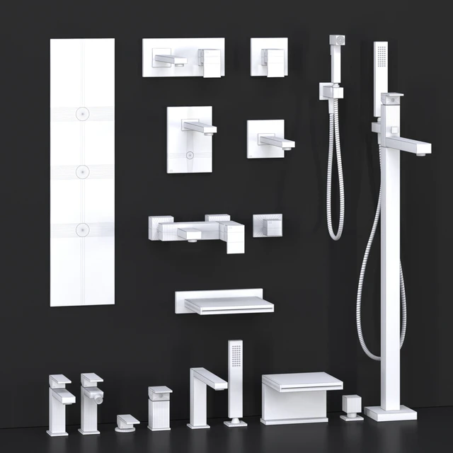 Gessi Rettangolo bathroom mixer collection — Скачать