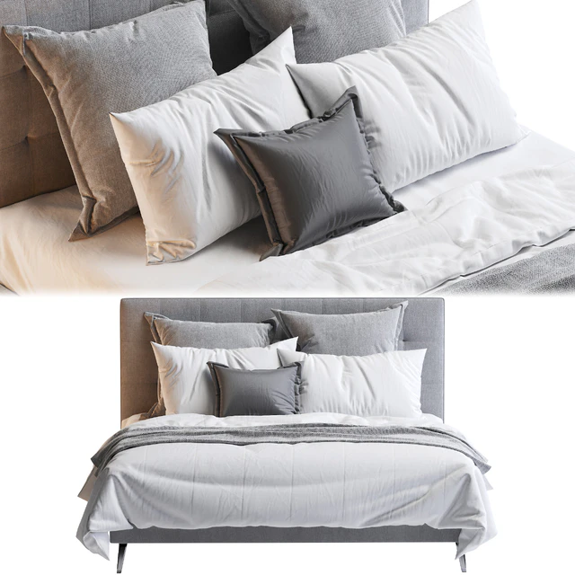 Aquilla Tufted Upholstered Low Profile Platform Bed — Descargar