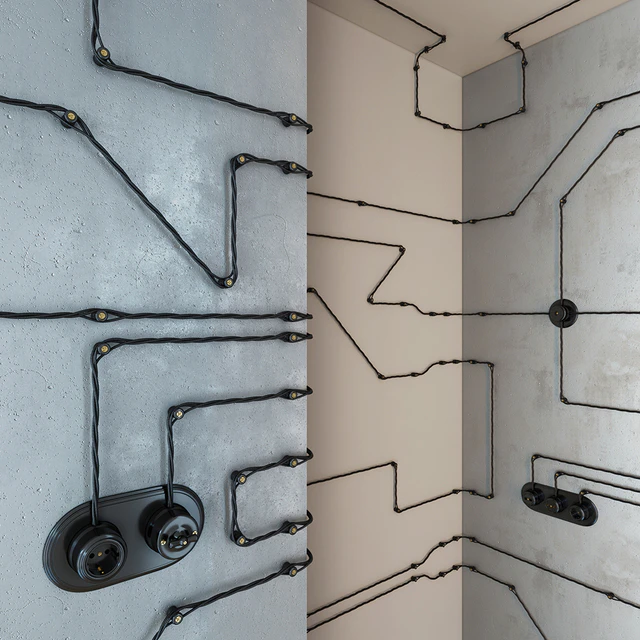 Designer wiring retro + sockets and switches — Descargar