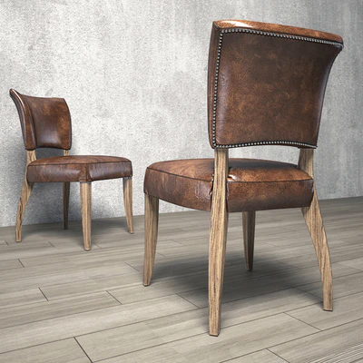 Chair Vintage Tan LIVING — Ver 1