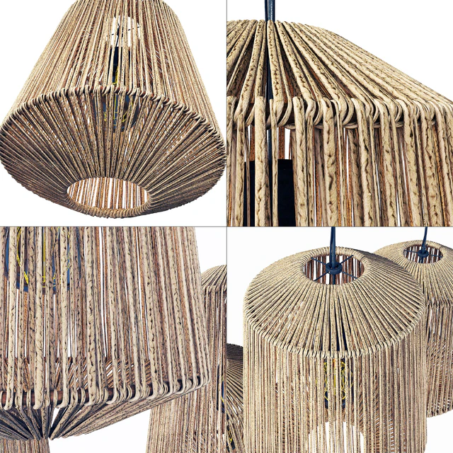 Lamp wood rotang wicker barrel / Светильник плетеный из ротанга бочка — Скачать