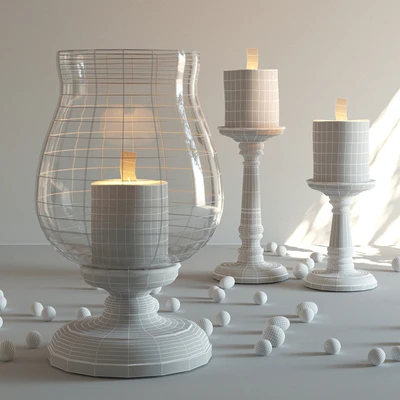 Ashton Wood Candlesticks — Вид 3