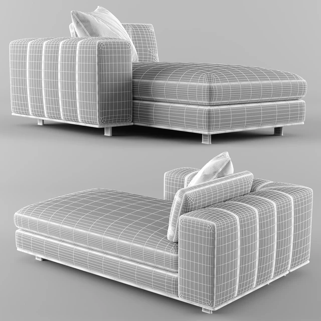 Minotti FREEMAN Chaise Longue 02 — Скачать
