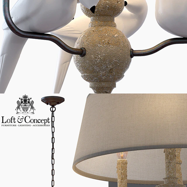 Подвесной светильник Norman Bird Chandelier Round — Скачать