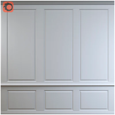Wall panel milled composition with moldings — скачать