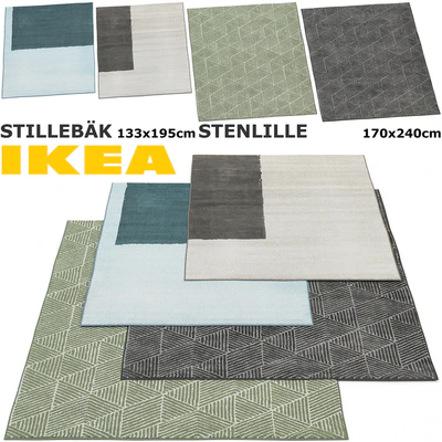 IKEA STILLEBAK, STENLILLE RUG SET — Ver 1