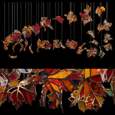 Light stained glass Vargov Design - Golden autumn — Ver 1