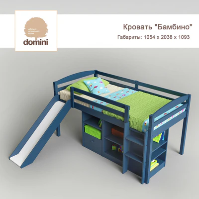 Детская кровать "Бамбино", фабрика domini — Вид 1