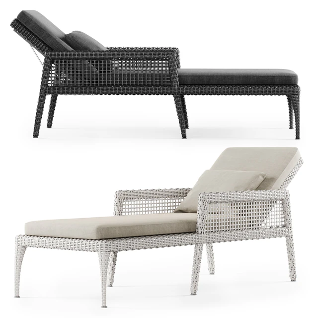 Rattan chaise lounge DR50 / Шезлонг из ротанга — Скачать