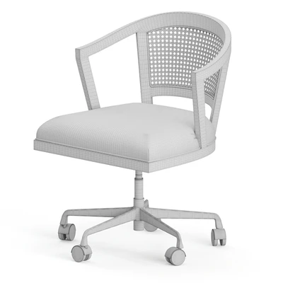 Lisbon Cane Swivel Desk Chair — Вид 6