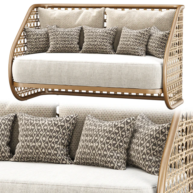 Carry rattan loveseat SA11 / Двухместный диван из ротанга — Скачать