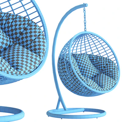 Hanging chair Cocoon De Luxe, black — Ver 6