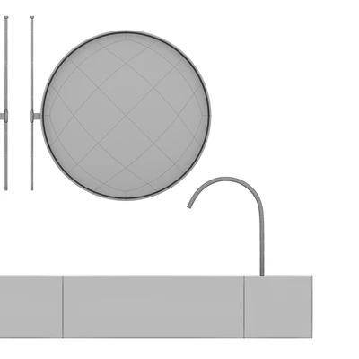 Bathroom furniture marble sink — Ver 4