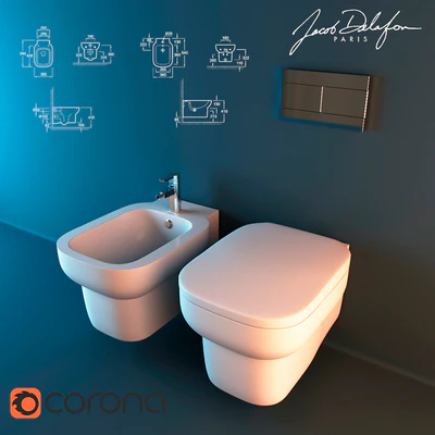 Toilet and bidet Jacob Delafon Replay — Ver 1