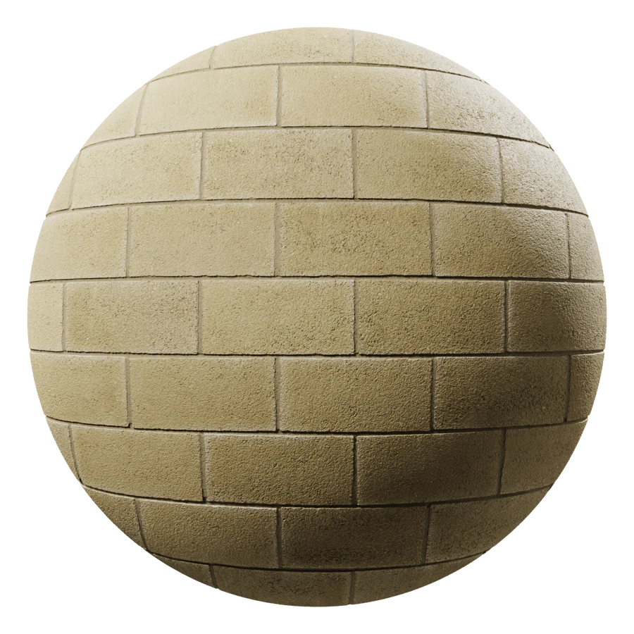 concrete blocks sandblasted yellow 001 — Descargar