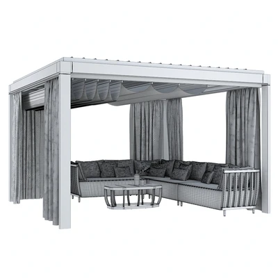 Garden Arbor with sofa Eivissa Ethimo — Ver 3
