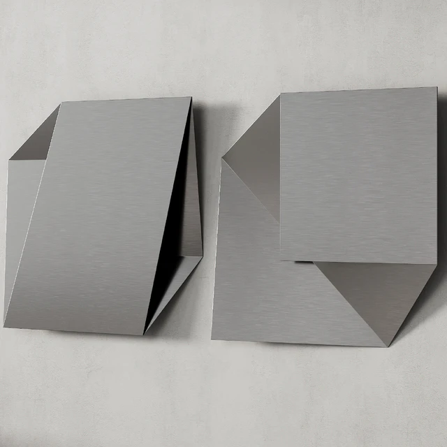 456 decorative wall art 22 minimal metal artworks by Heiner Thiel P02 — Скачать