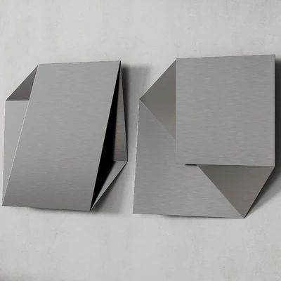 456 decorative wall art 22 minimal metal artworks by Heiner Thiel P02 — Вид 7