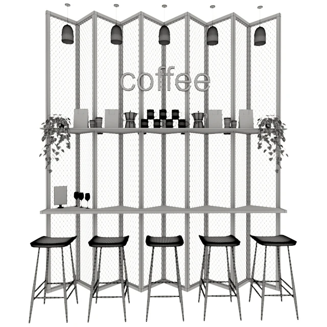 Coffee shop bar — Descargar