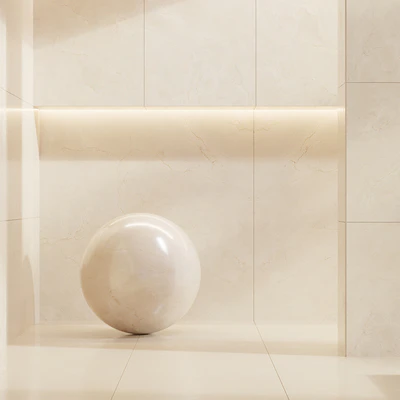 Cifre Ceramica Set 03 - Bundle - 2 types: Beige and Cream marble / 4k — Вид 3