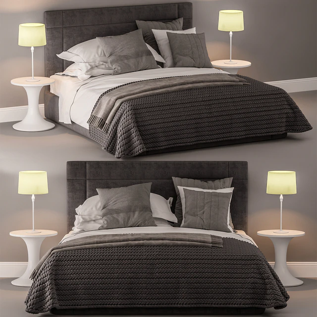 Bed and bed sheet set 2 — Скачать