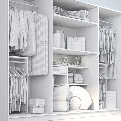 Set of clothes, shoes and accessories for the cabinet mix 3 — Ver 3