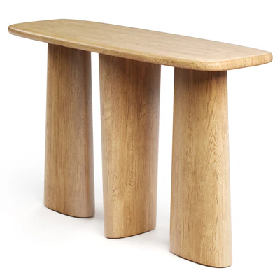 ANTHROPOLOGIE Kalle Sculptural Oak Console — Ver 4
