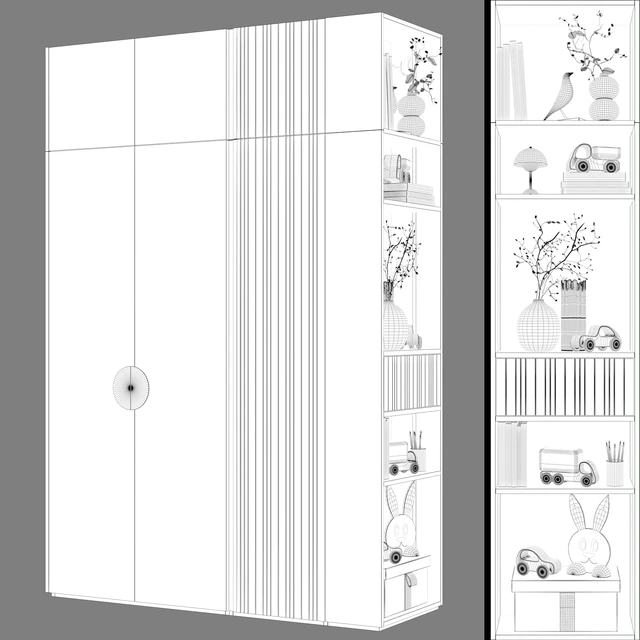Wardrobe children's modular 02 — Descargar
