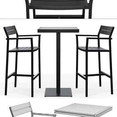Design Within Reach   Eos Bar Stool and Bar-Height Table — Ver 3