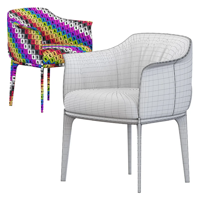 Poltrona Frau / Archibald dining chair — Скачать