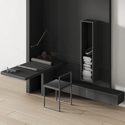 243 office furniture 08 workplace 04 minimal angle zone with cat drawing 01 — Ver 6