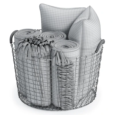 METAL BASKET DECOR 04 — Ver 2
