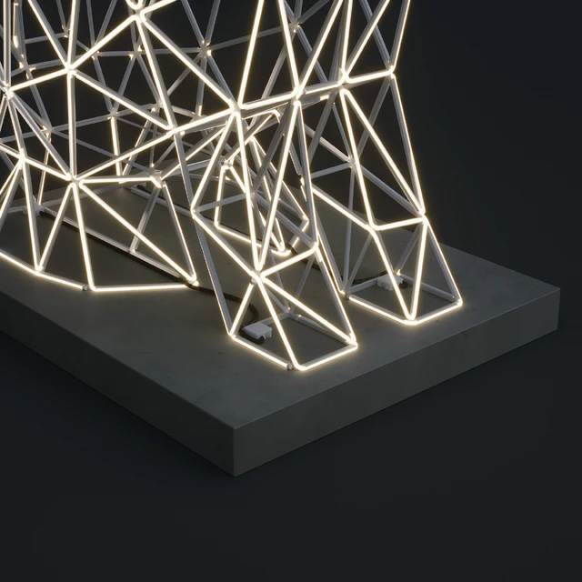 Скульптура Led hare — Скачать