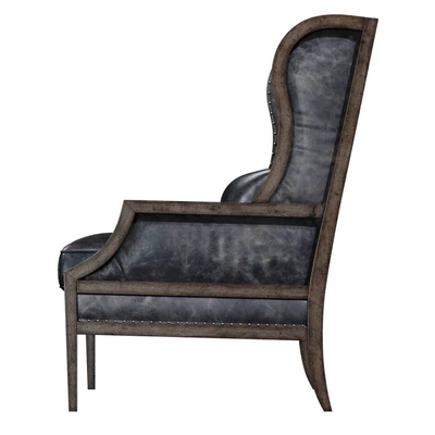 Hooker Furniture Living Room Laurel Exposed Wood Club Chair — Ver 4