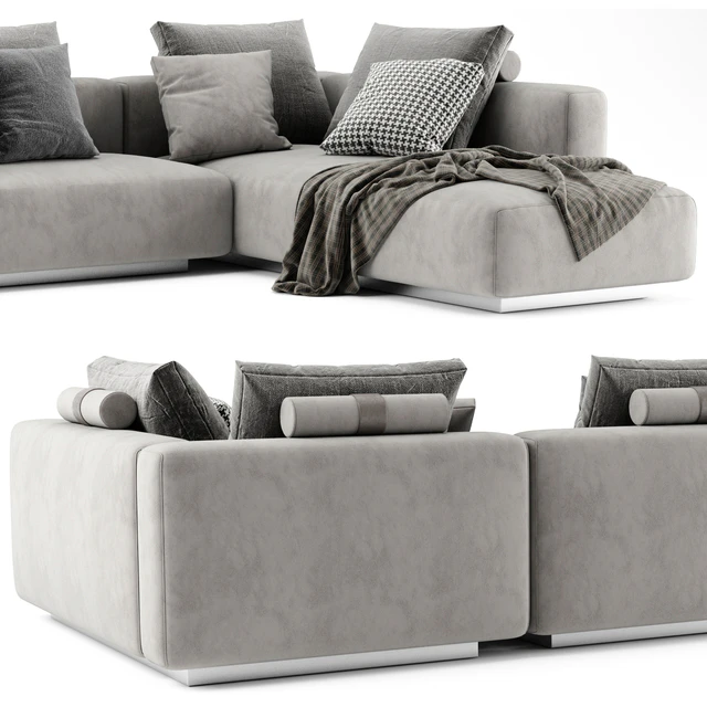 Flexform Lario Chaise Longue Sofa — Скачать