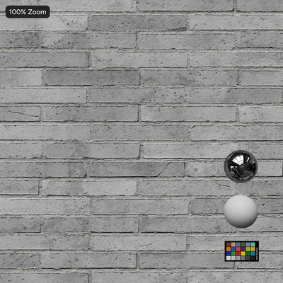 dragfaced running bond brick wall texture gray — View 4