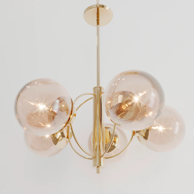 Italian Five Globe Chandelier — Descargar
