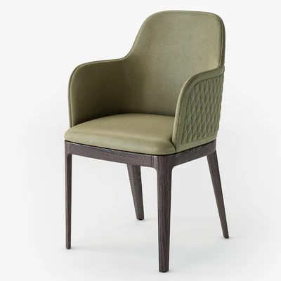 Margot quilted wood armchair — Ver 5