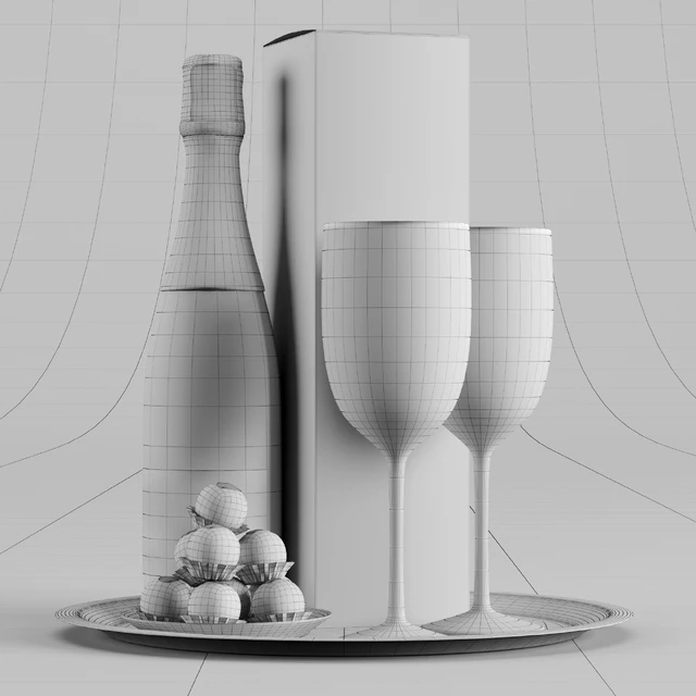 Champagne On A Tray set 2 — Скачать