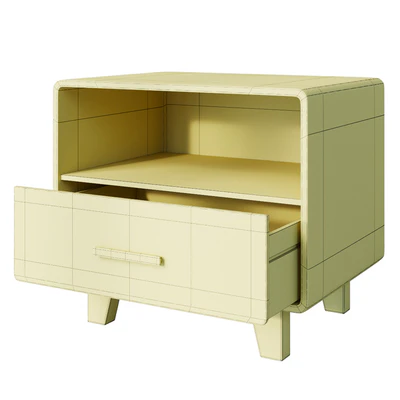 Curbstone Cosgrove 1 Drawer Nightstand Aqua — Ver 3