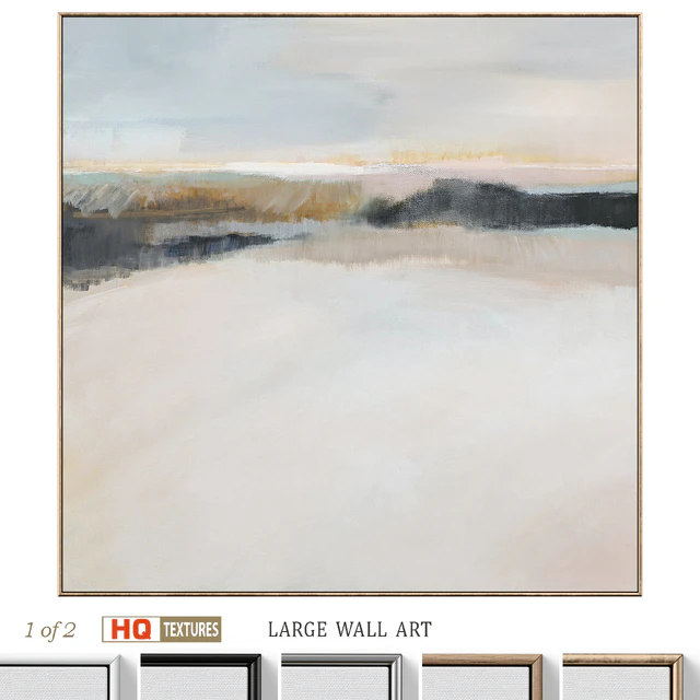 Accent Large Abstract Textural Wall Art C-988 — Descargar