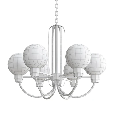 Bauhaus Bronze-Satin Brass 5 Light Chandelier by Maxim Lighting — Ver 2