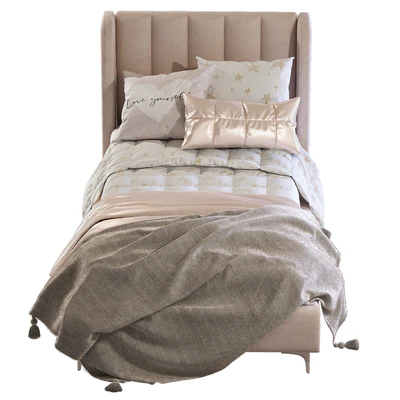 Кровать Blush Lizbeth Velvet Single Bed 3 — Вид 4
