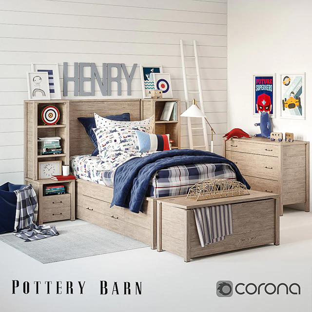 Набор для детской Plaid bedroom — Скачать