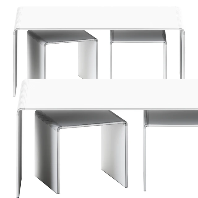 Coffee Table set Clear Club by Kare Design / Glass table — Descargar