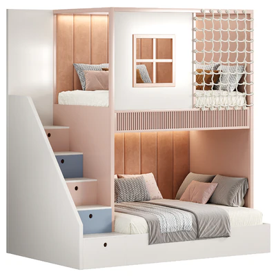 Designer two-level bed Kids room 24 — скачать