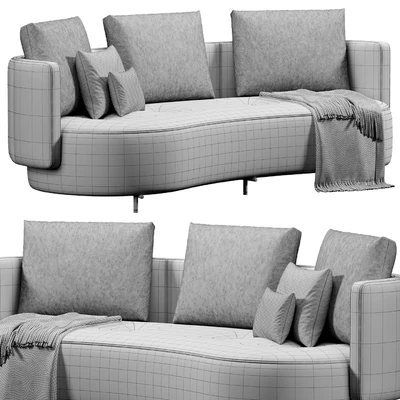 TORII BOLD Curved Sofa by Minotti — Ver 3