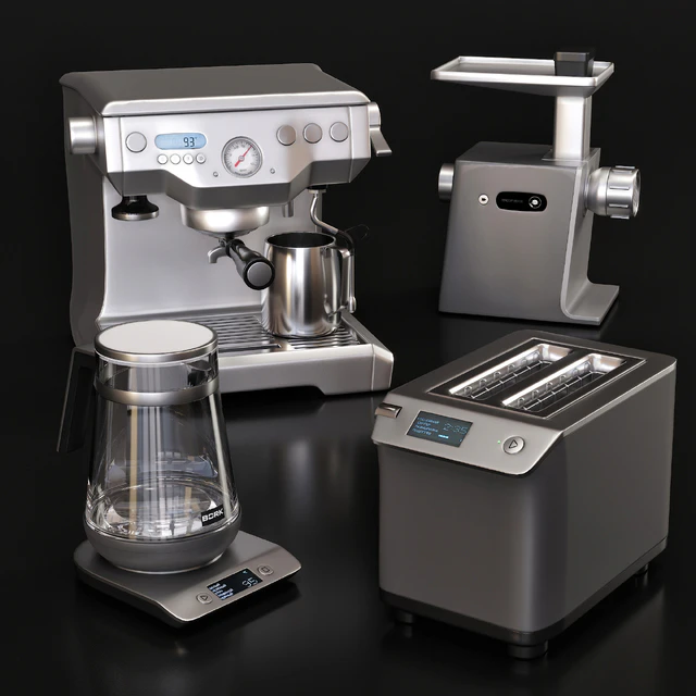 Household appliances BORK silver — Download
