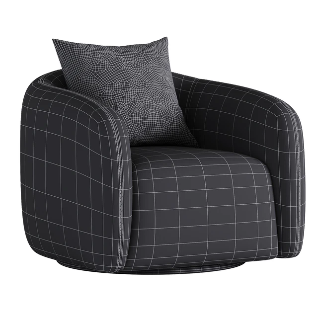 Fresno Leather Swivel Chair — Скачать